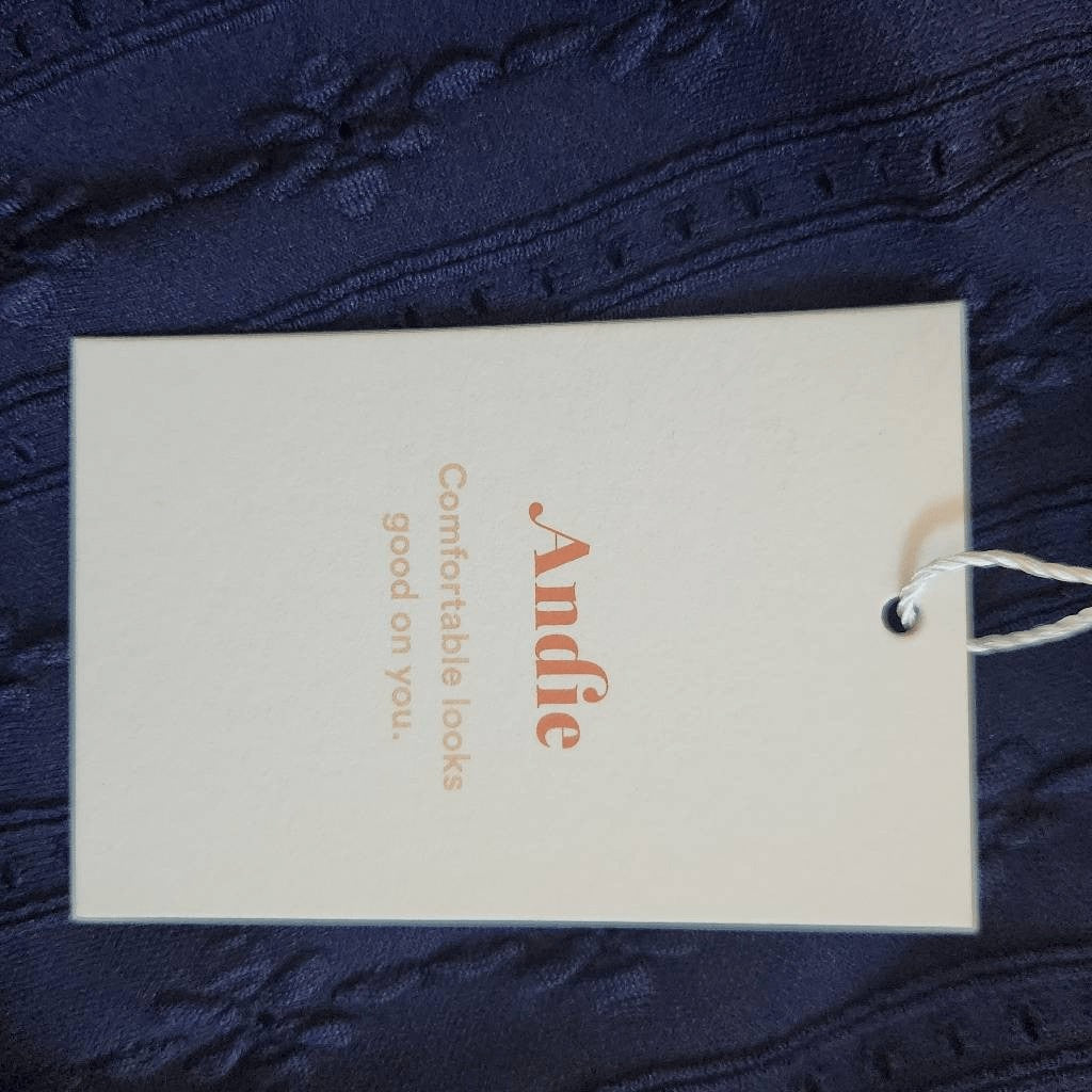 Andie Navy Swim Bottom NWT Size Small Navy Andie Swim Bikini Bottom