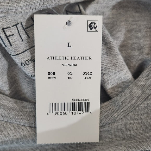 Fifth Sun Gray Tank Top with Stars Size Large Cropped Star Tank Top New