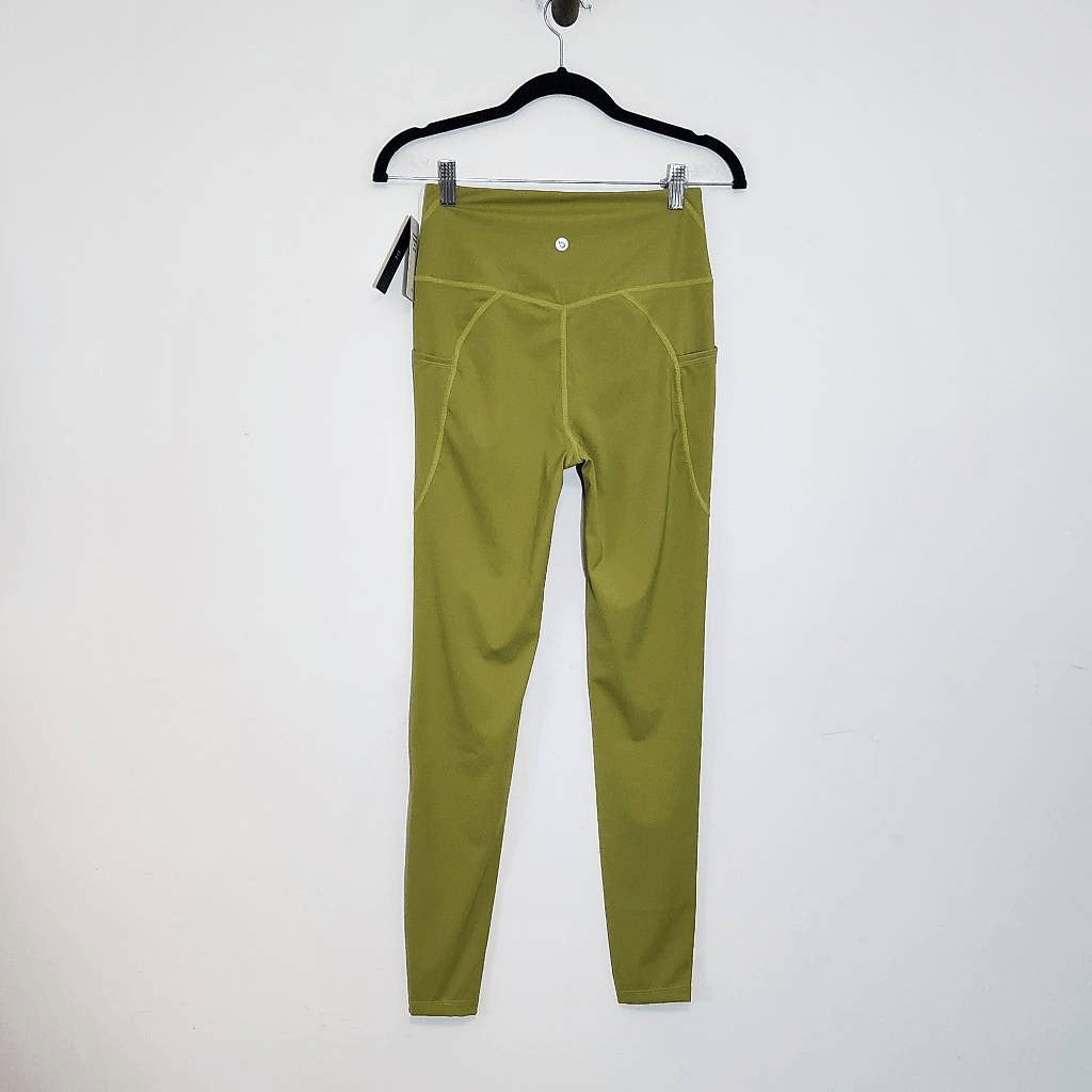 Baleaf Chartreuse Green Cropped Leggings NWT Size Small Green Leggings