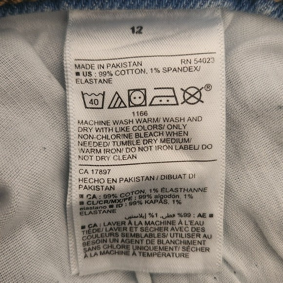 Old Navy High-Rise Distressed Flare Leg Jeans Size 12