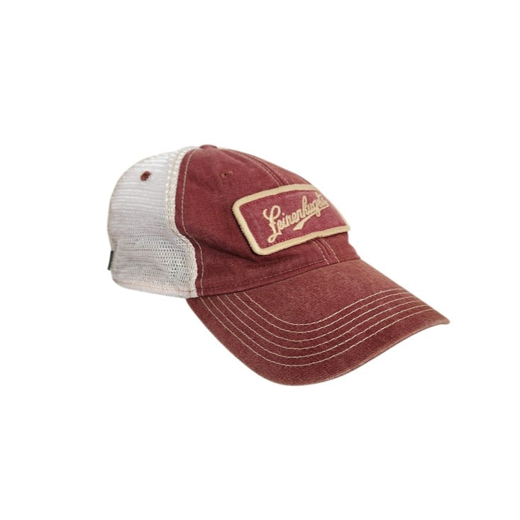 Legacy Leinenkugel's Distressed Burgundy Trucker Hat Adjustable