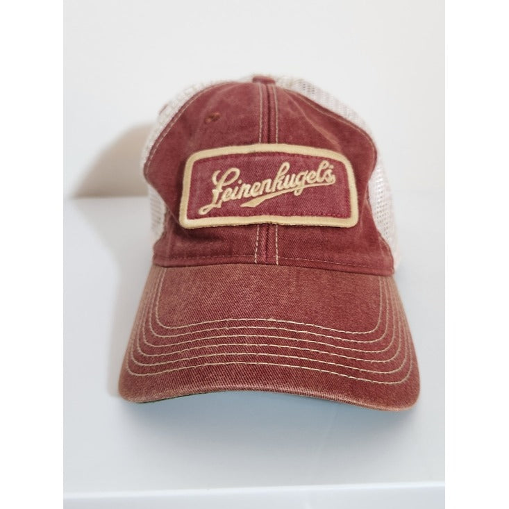 Legacy Leinenkugel's Distressed Burgundy Trucker Hat Adjustable
