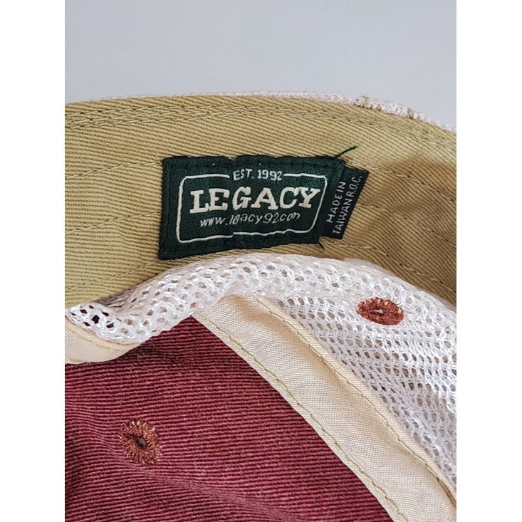 Legacy Leinenkugel's Distressed Burgundy Trucker Hat Adjustable