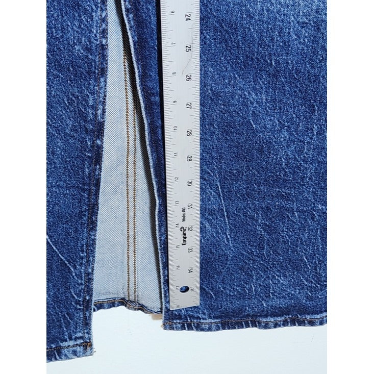 A.N.A High Rise Denim Maxi Skirt Size 16W Long Jean Skirt