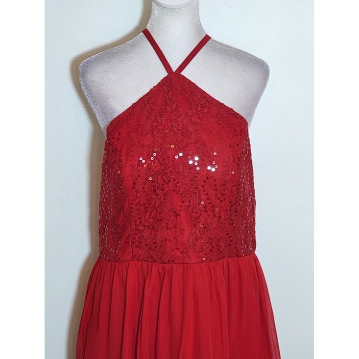 Speechless Red Sequin Mini Party Dress Size 13