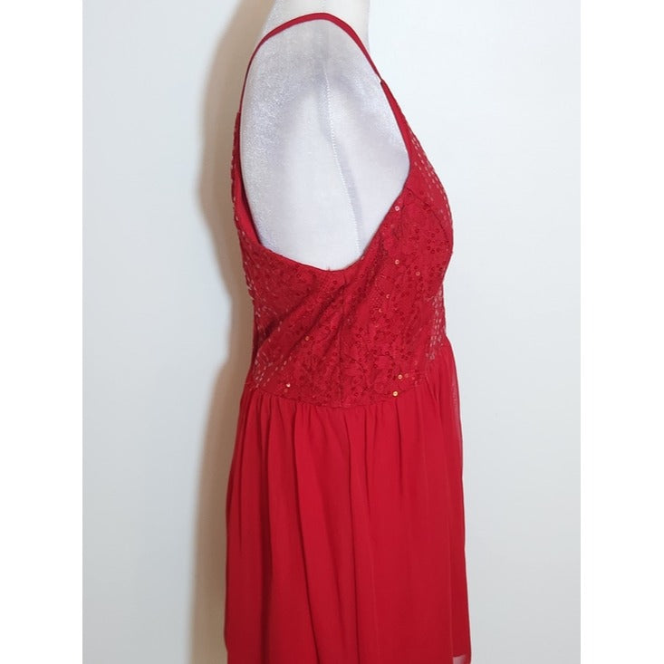 Speechless Red Sequin Mini Party Dress Size 13