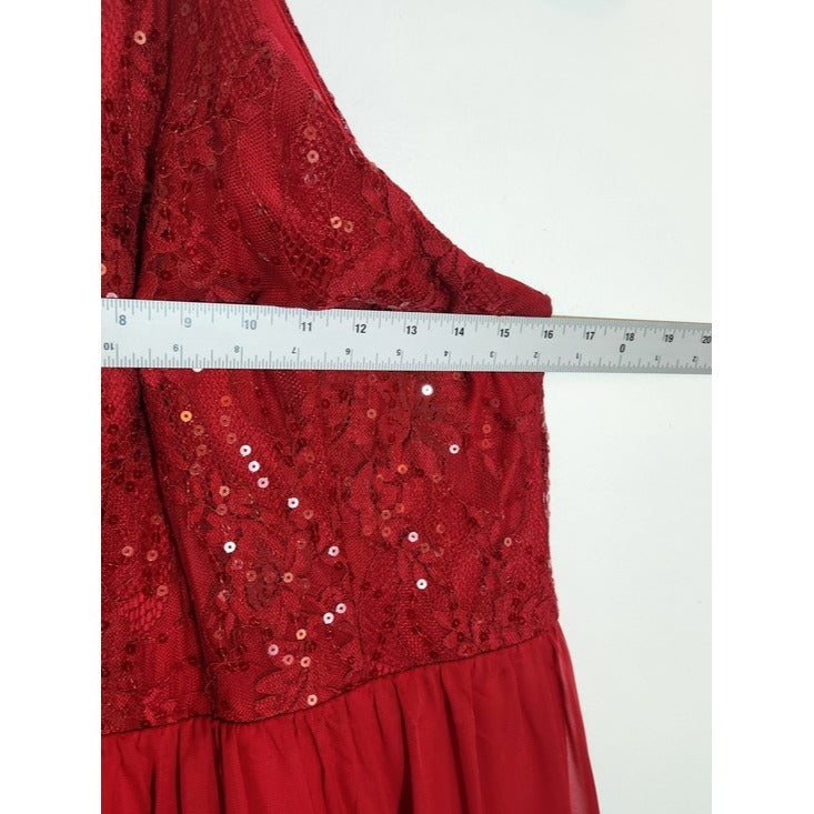 Speechless Red Sequin Mini Party Dress Size 13