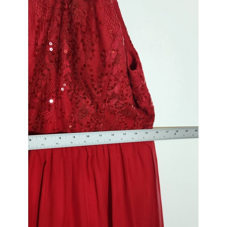 Speechless Red Sequin Mini Party Dress Size 13