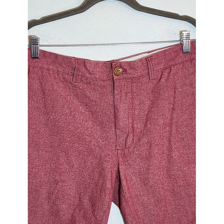J. Crew Red Chambray Shorts Size 31
