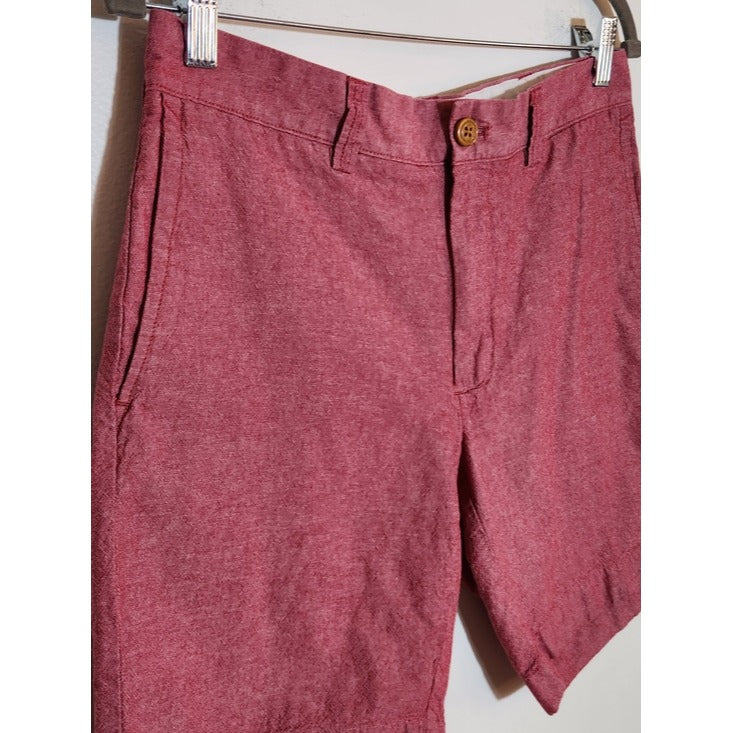 J. Crew Red Chambray Shorts Size 31