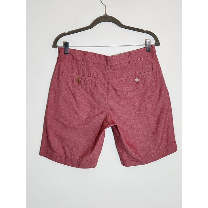J. Crew Red Chambray Shorts Size 31