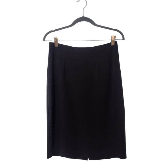 Eileen Fisher Dark Brown Straight Skirt Size Small Brown Knit Skirt