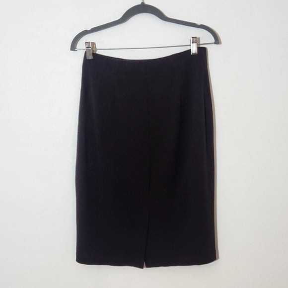 Eileen Fisher Dark Brown Straight Skirt Size Small Brown Knit Skirt