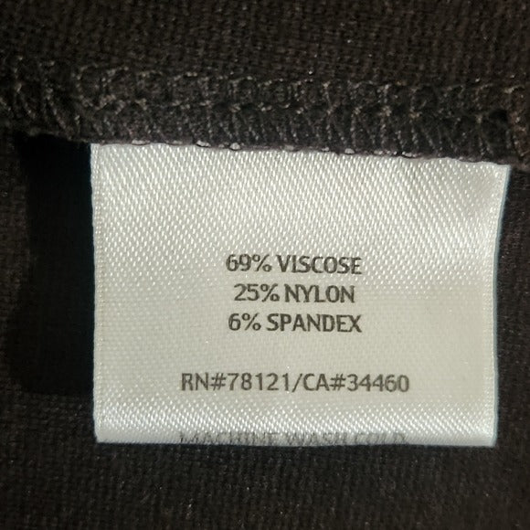 Eileen Fisher Dark Brown Straight Skirt Size Small Brown Knit Skirt