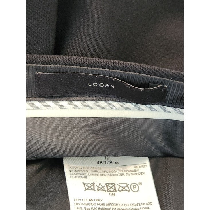 Banana Republic Womens Logan Black Dress Pants Size 12
