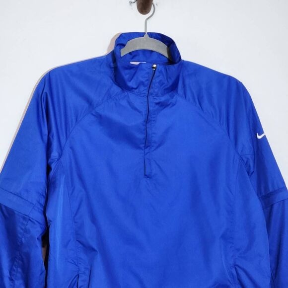 Nike Blue Fit Storm Convertible Jacket Size Large Nike Men's Blue Zip-Up Jacket