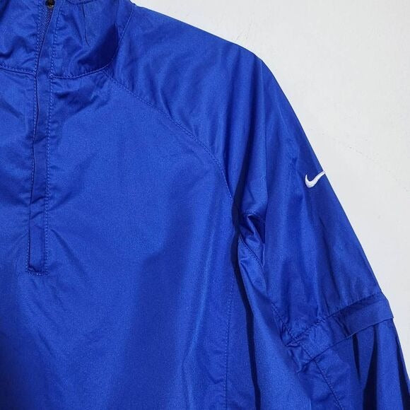 Nike Blue Fit Storm Convertible Jacket Size Large Nike Men's Blue Zip-Up Jacket
