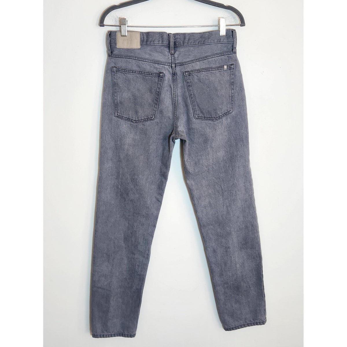 Everlane Gray Straight Leg Jeans Button Fly Size 25 Long