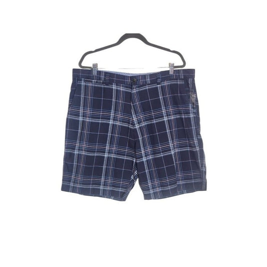 Club Room Blue Plaid Cotton Preppy Shorts NWT Size 40