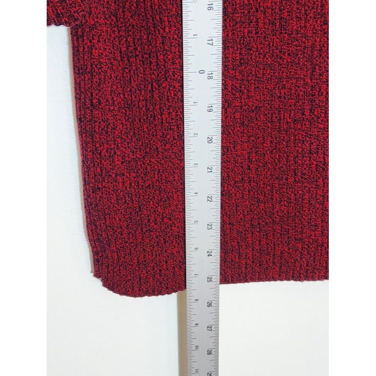 Kim Rogers Red Short Sleeve Polo Sweater Size 1X