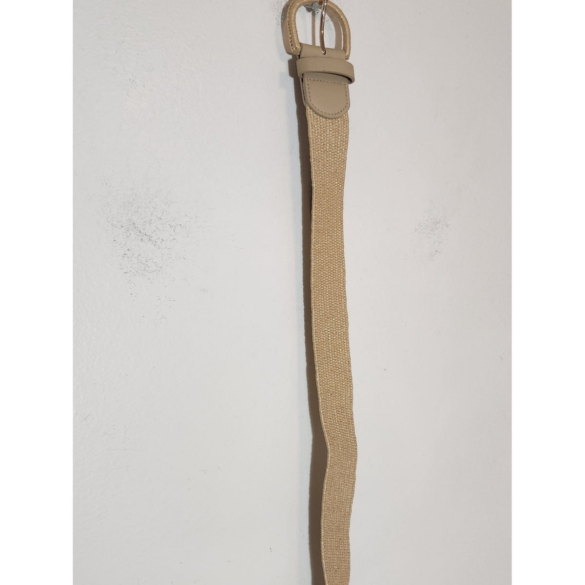 LP Blue by Linea Pella Cream Woven Belt Size Large