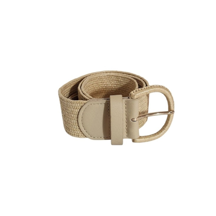 LP Blue by Linea Pella Cream Woven Belt Size Large