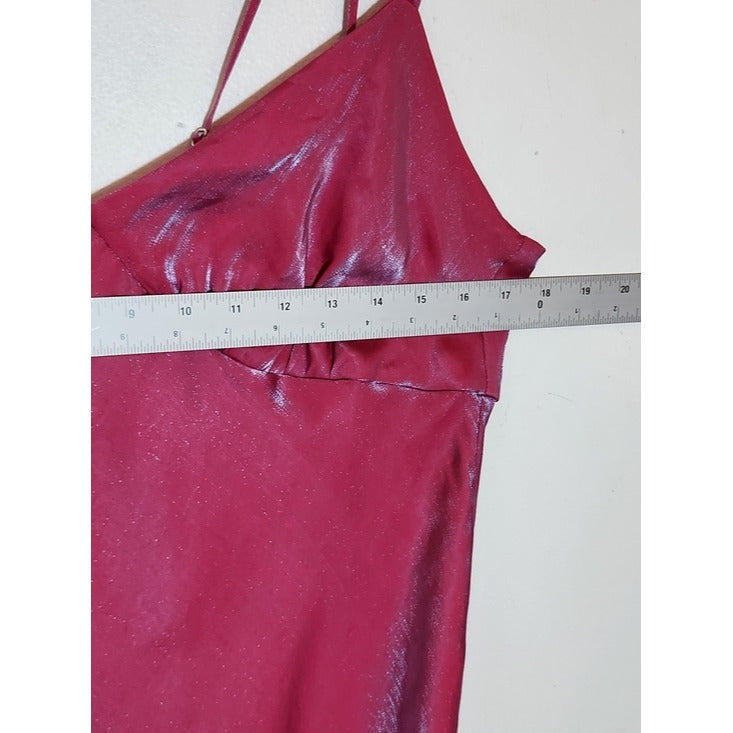 Wild Fable Iridescent Hot Pink Maxi Slip Dress Size XL