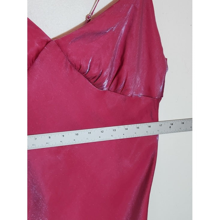 Wild Fable Iridescent Hot Pink Maxi Slip Dress Size XL