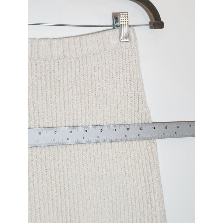Universal Thread Cream Ribbed Knit Bodycon Mini Skirt Size XS