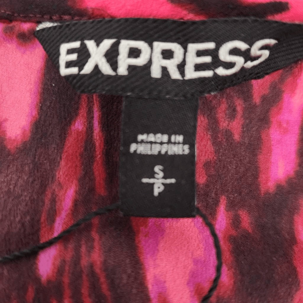 Express Hot Pink and Black Mini Dress NWT Size Small Wedding Guest Dress