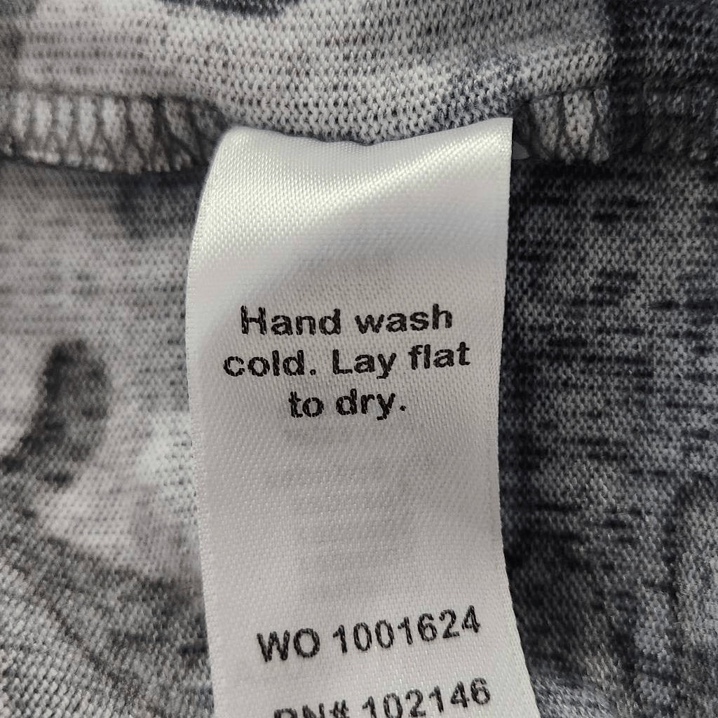 Michael Stars Gray Camo Knit Top Size Small Camouflage Long-sleeve Soft Knit Top