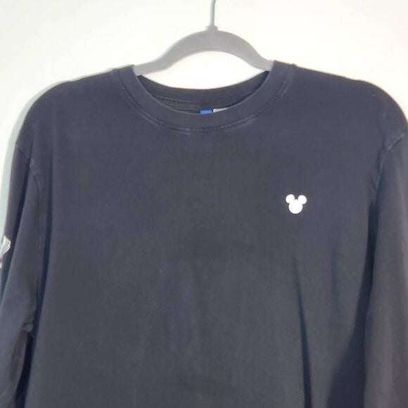 Disney Black Long Sleeve 90 Years of Mickey Tee Size Medium