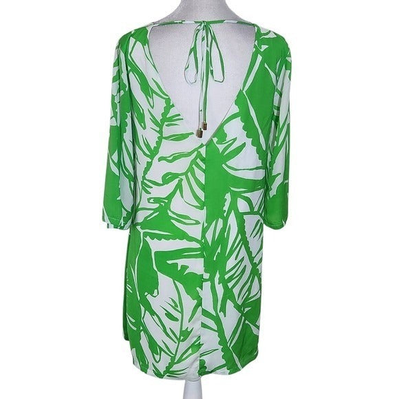 Lilly Pulitzer for Target Green Leaf Print Mini Dress Sz XS Lily Pulitzer Dress