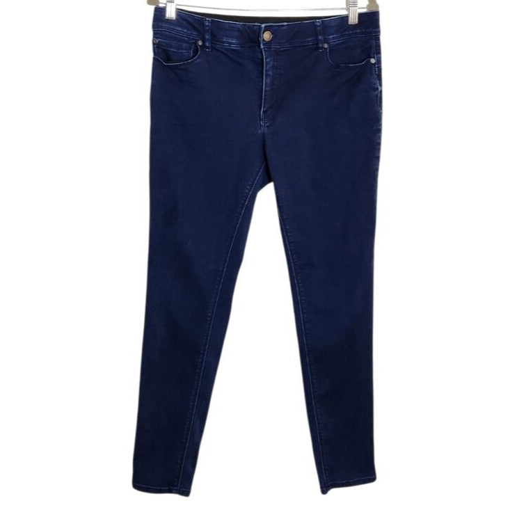Cato Womens Dark Wash Mid Rise Skinny Jeans Size 12