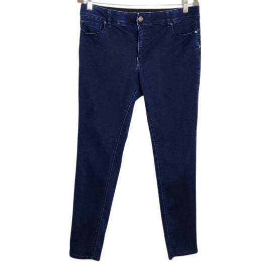 Cato Womens Dark Wash Mid Rise Skinny Jeans Size 12