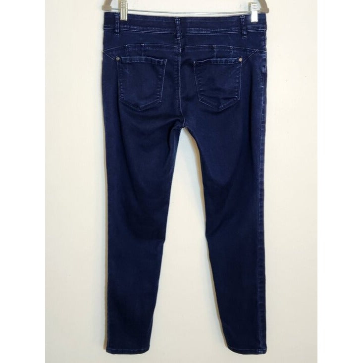Cato Womens Dark Wash Mid Rise Skinny Jeans Size 12