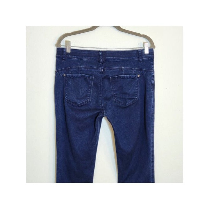 Cato Womens Dark Wash Mid Rise Skinny Jeans Size 12