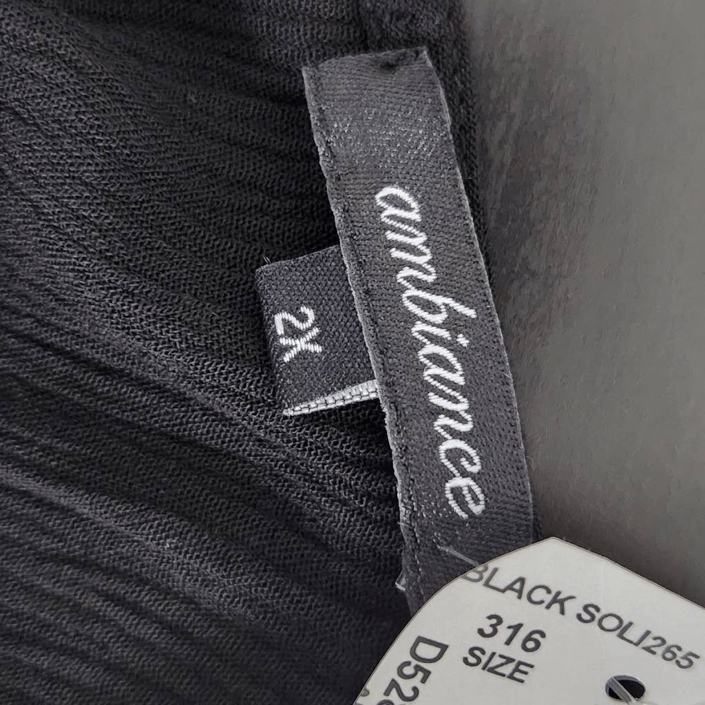 Ambiance Black Boho Short Romper with Crochet Lace Detail NWOT Size 2X