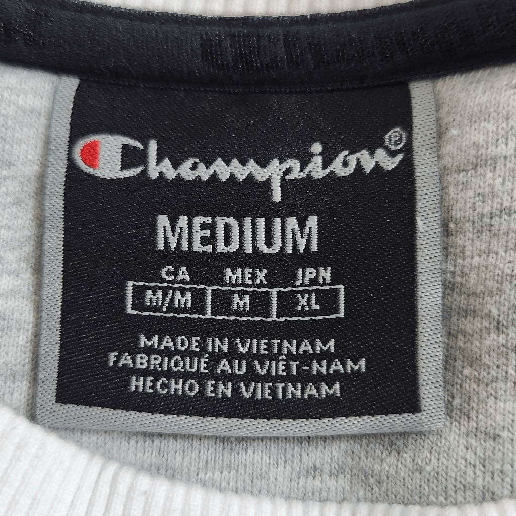 Champion Heritage White Crew Neck Sweatshirt Size Medium Champion White Pullover