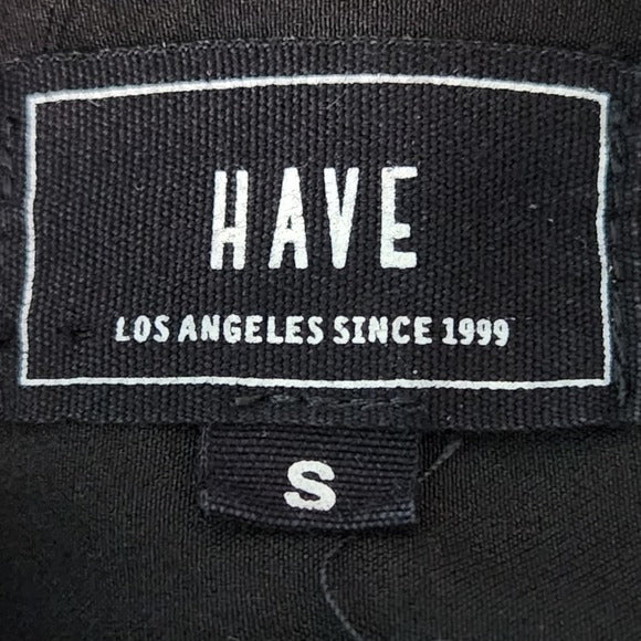 Have Black V-Neck Blazer with Single Button and Peplum Size Small Black Blazer