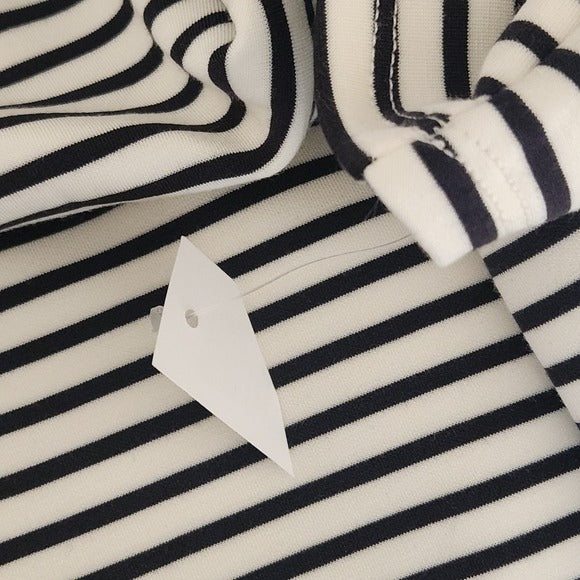 Member’s Mark Black and White Stripe Mini T-Shirt Dress Size XL NWOT