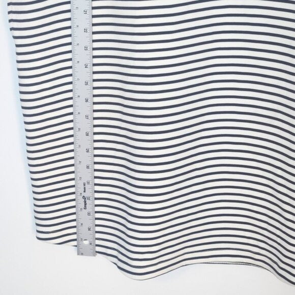 Member’s Mark Black and White Stripe Mini T-Shirt Dress Size XL NWOT