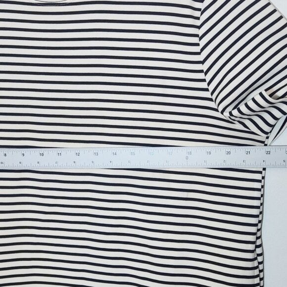 Member’s Mark Black and White Stripe Mini T-Shirt Dress Size XL NWOT