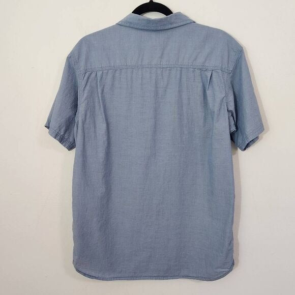 Columbia Blue Button Down Shirt Size Medium