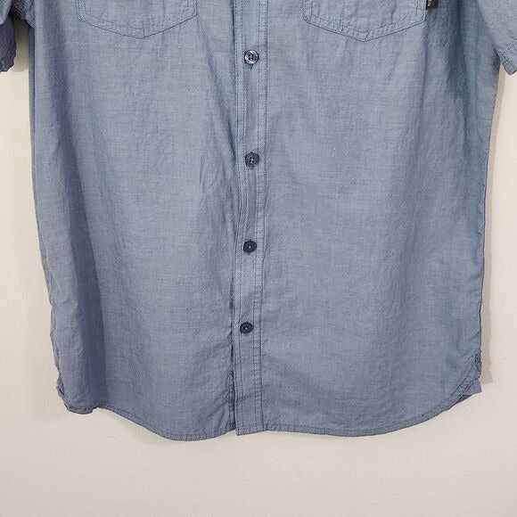 Columbia Blue Button Down Shirt Size Medium