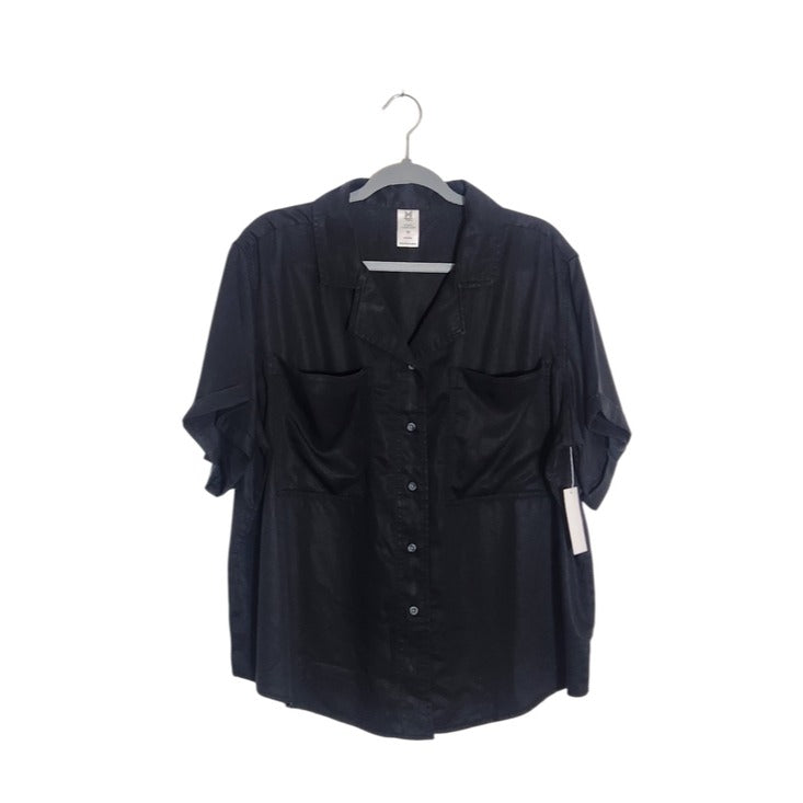 Member’s Mark Womens Black Camp Shirt Size XL NWT
