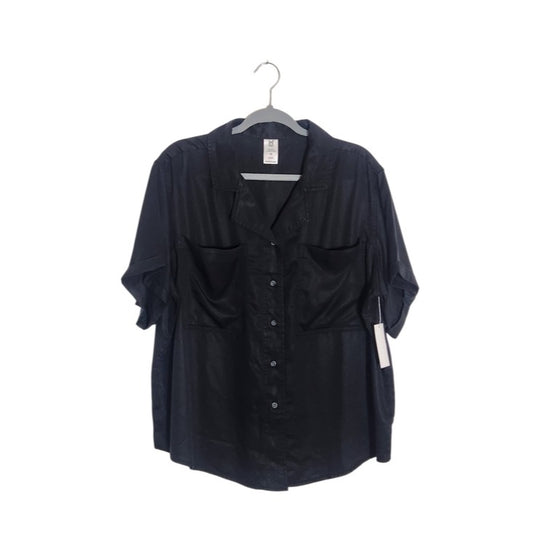 Member’s Mark Womens Black Camp Shirt Size XL NWT