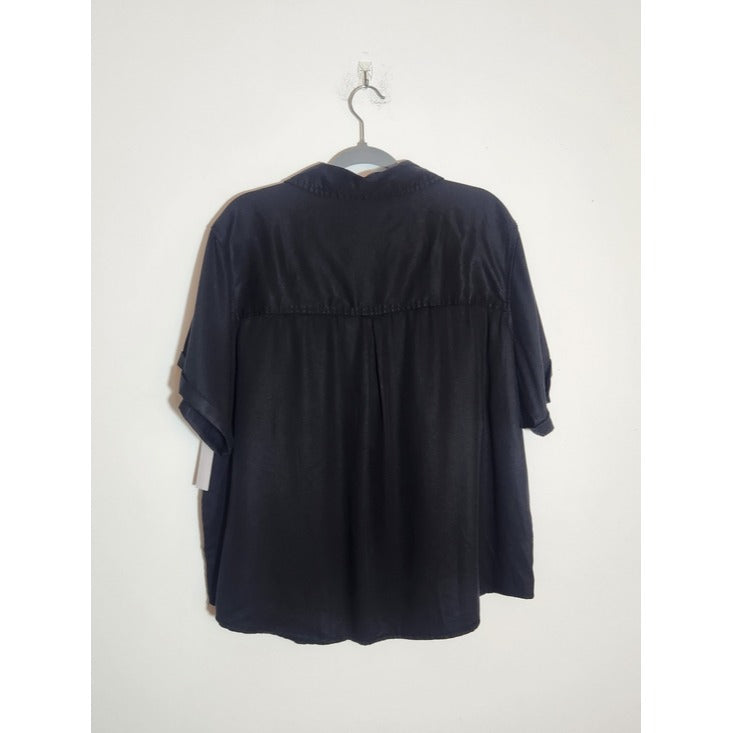 Member’s Mark Womens Black Camp Shirt Size XL NWT