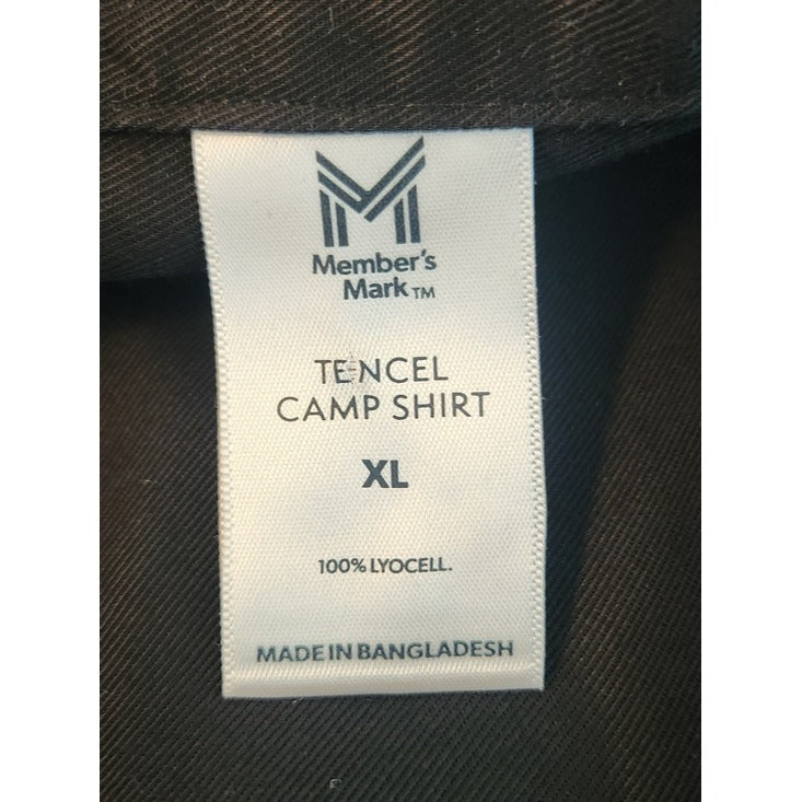 Member’s Mark Womens Black Camp Shirt Size XL NWT
