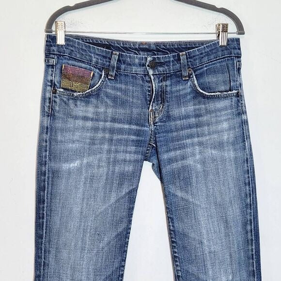 Citizens of Humanity Low-Rise Distressed Bootcut Jean Size 29